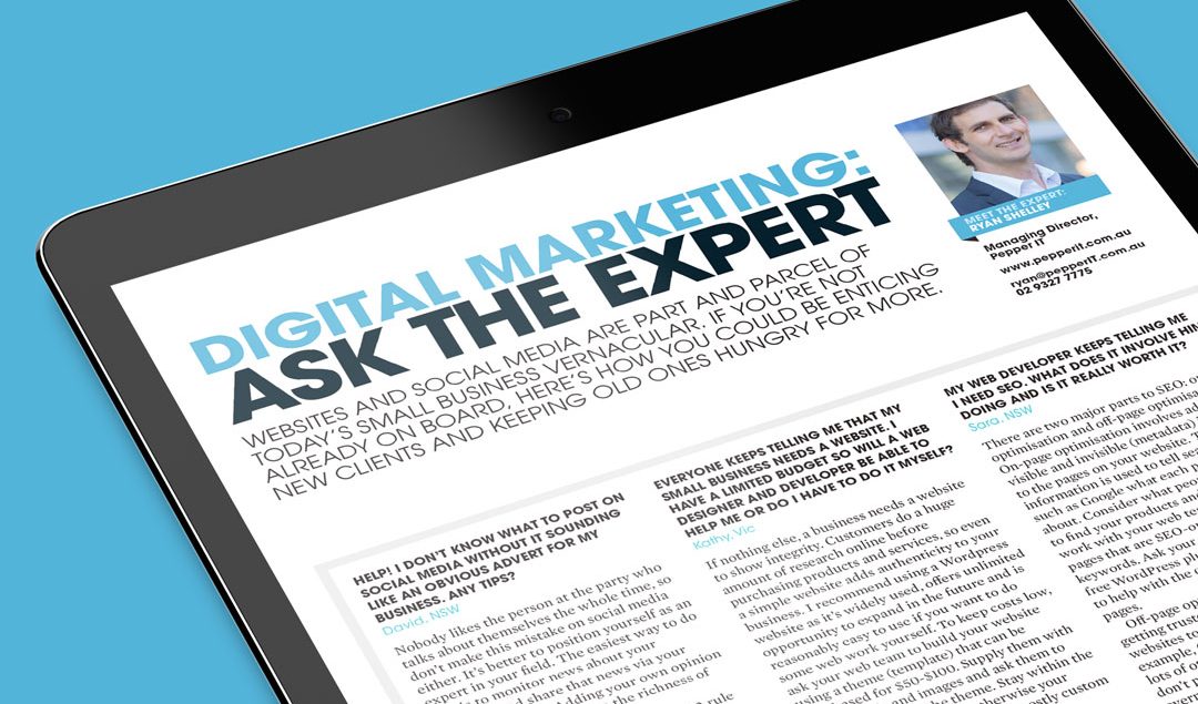 Digital Marketing – Ask the Expert, Ryan Shelley
