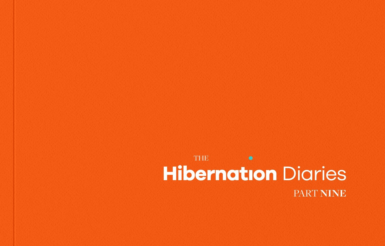 The Hibernation Diaries Part 9 The Hibernation Diaries Part 9
