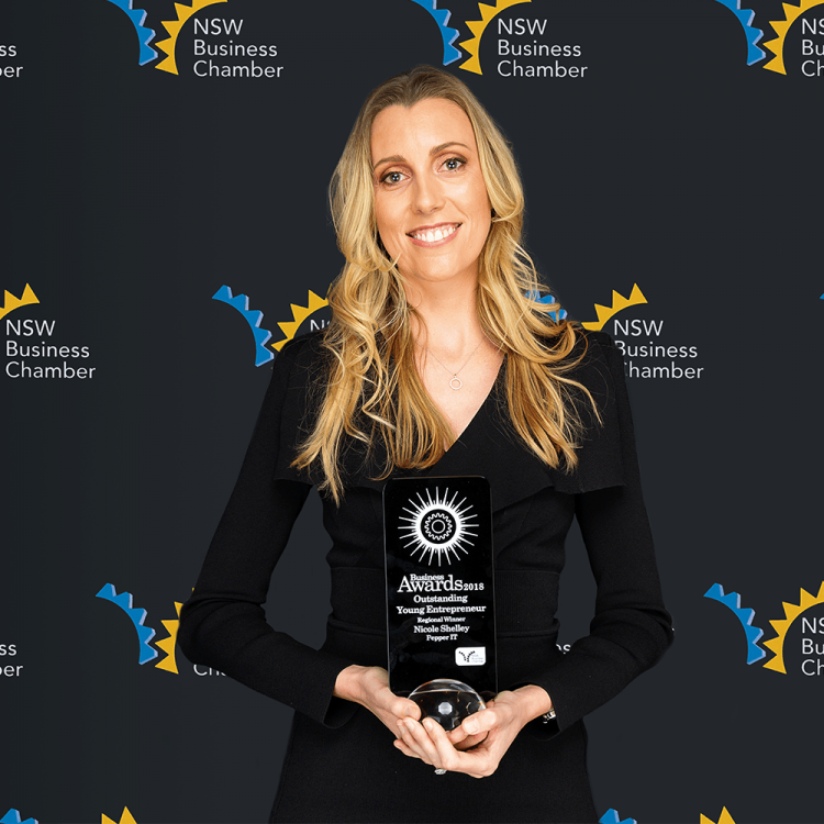 Pepperit’s Nicole Shelley Named as Outstanding Young Entrepreneur in the NSW Business Chamber Awards 2018
